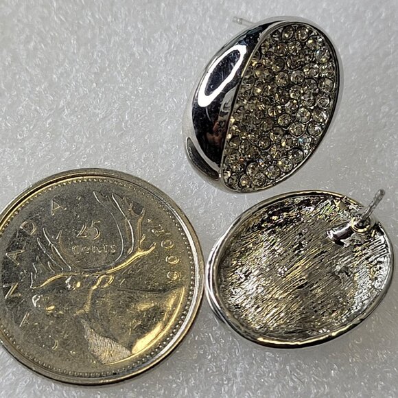 Silver Tone Crystal Fashion Earrings - Picture 11 of 13